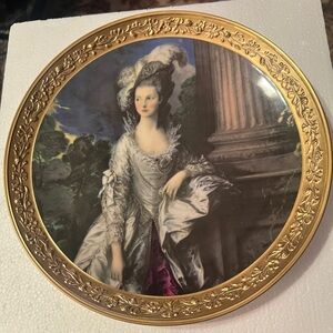 Vtg Gorham Gallery of the Masters "The Honorable Mrs Graham"  porcelain Plate